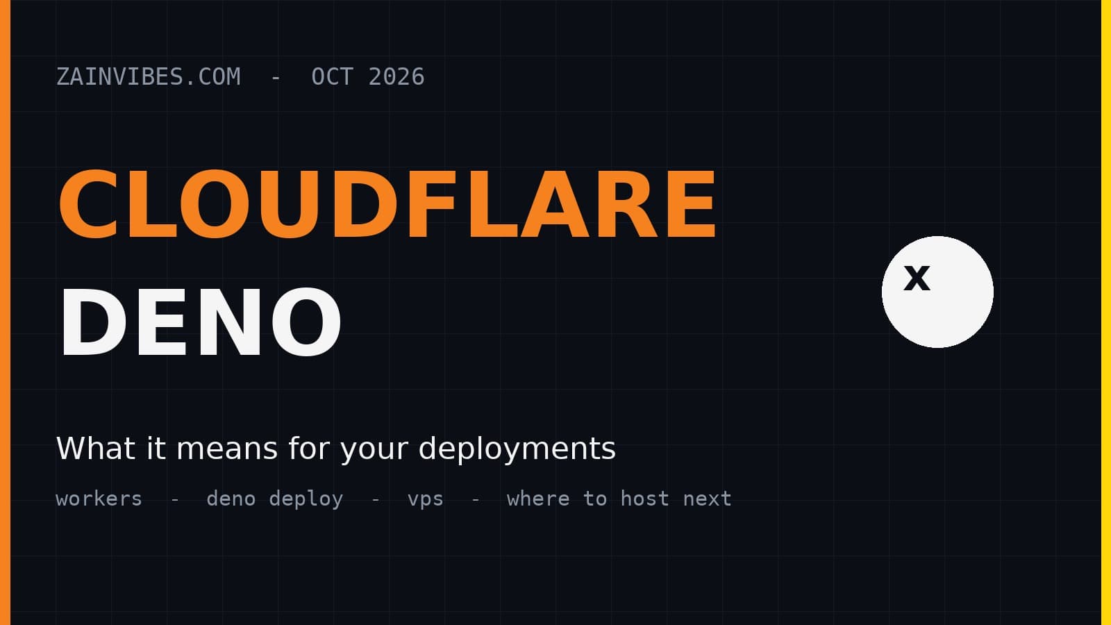 Cloudflare Bought Deno: What It Means for Your Deployments
