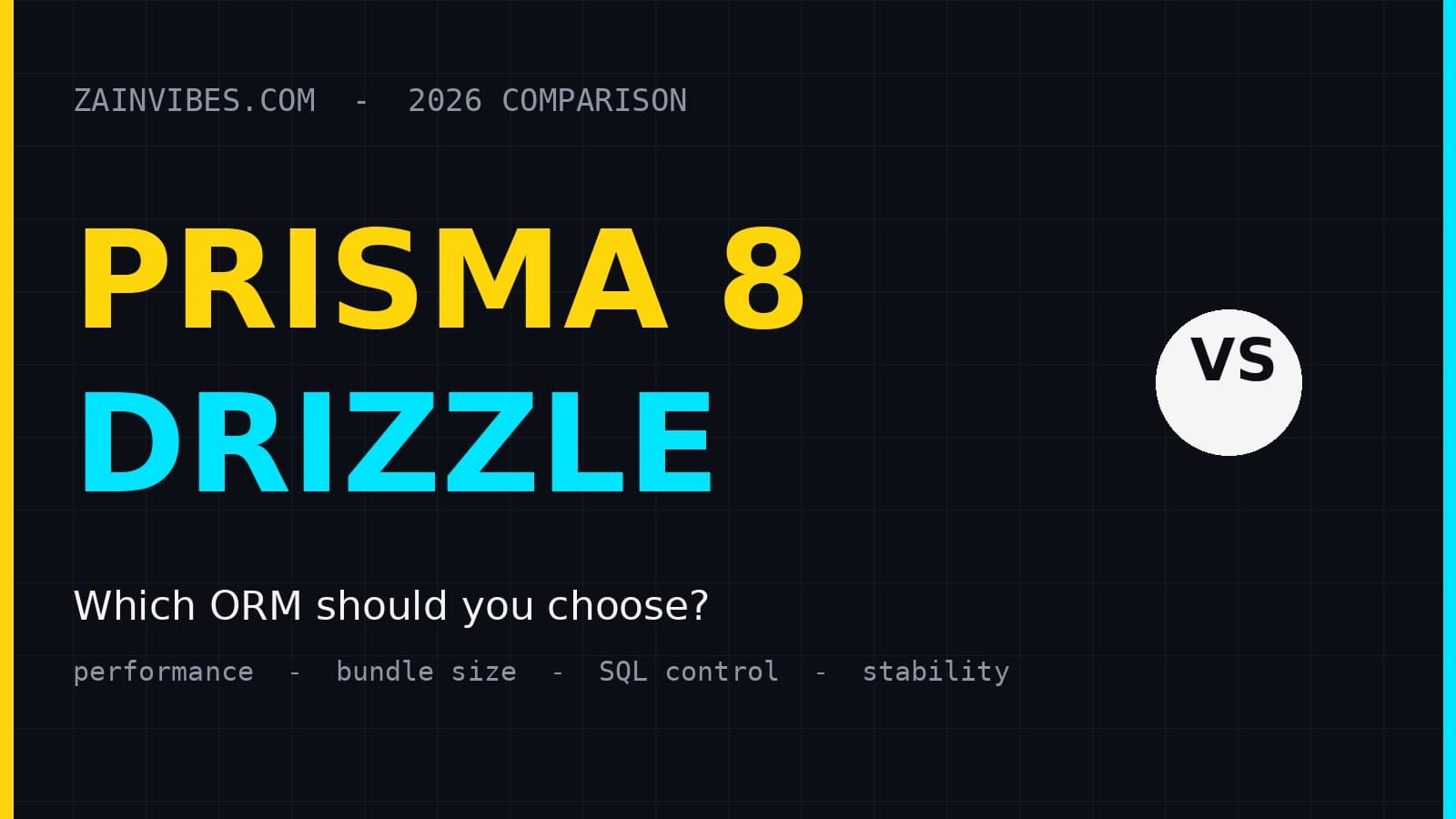 Prisma 8 vs Drizzle in 2026: Which ORM Should You Choose?